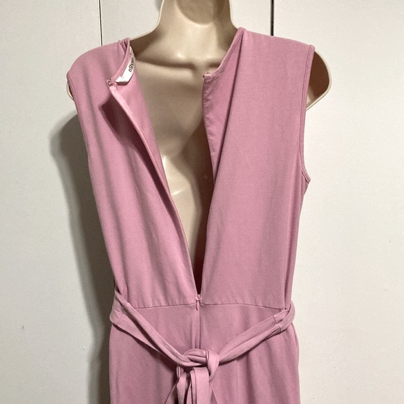 eSHAKTI Dusty Pink Sleeveless Cotton Blend Sheath Dress Womens Large 14 - Picture 10 of 13